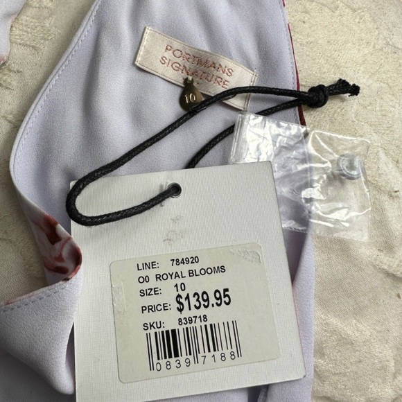 Portman’s Signature Royal Blooms Size 10 Pastel Lilac Floral Dress NWT - Picture 7 of 9